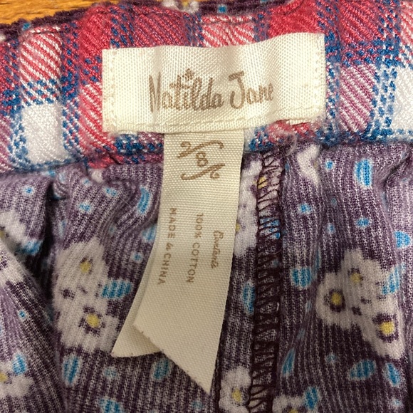 Matilda Jane Girls Size 8 Friends Forever Shelby Corduroy Floral Shorts Purple - Picture 8 of 10